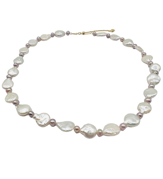 5-6mm & 11-12 mm FRESHWATER PEARL NECKLACE