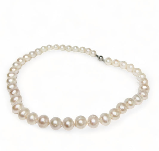 ORION 10-11mm WHITE FRESHWATER PEARL NECKLACE