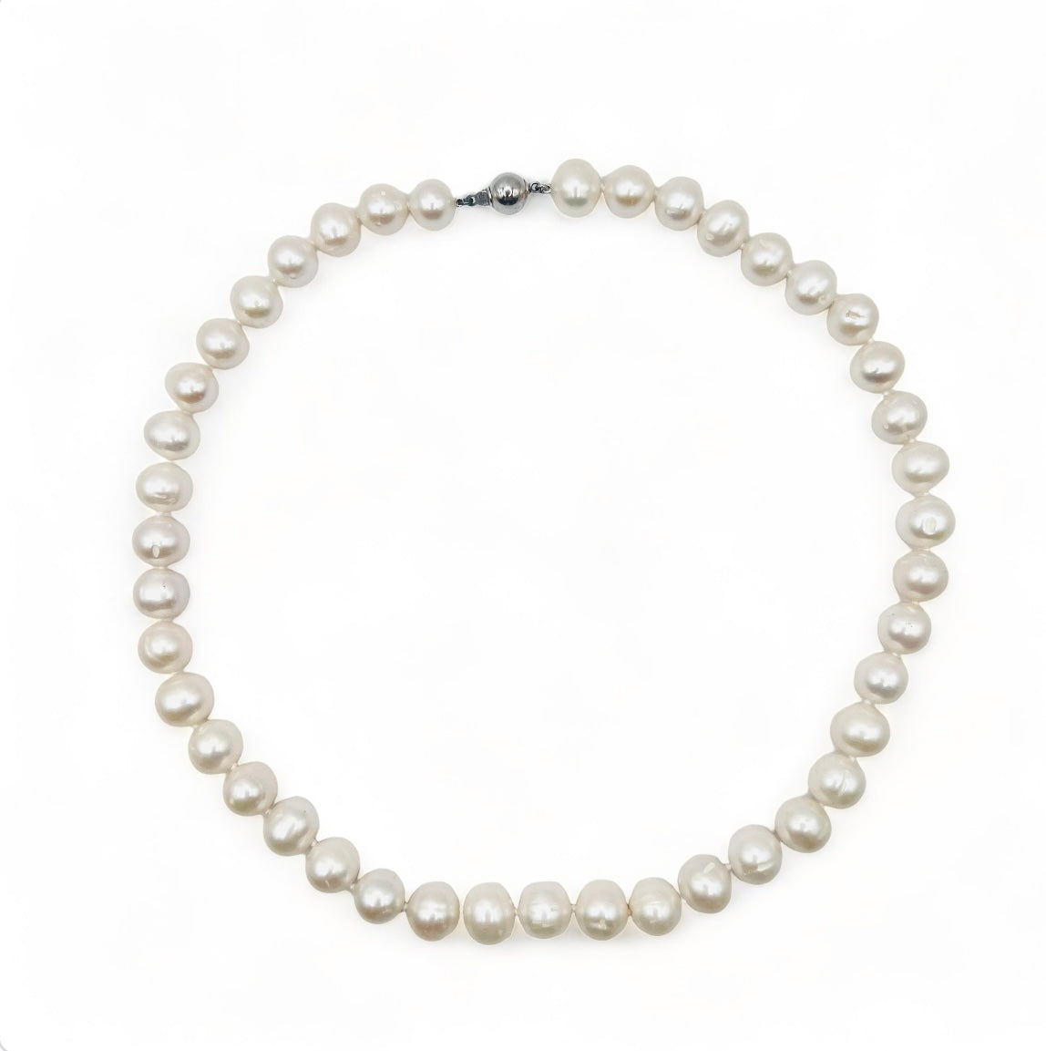 8-9mm WHITE FRESHWATERFPEARL NECKLACE