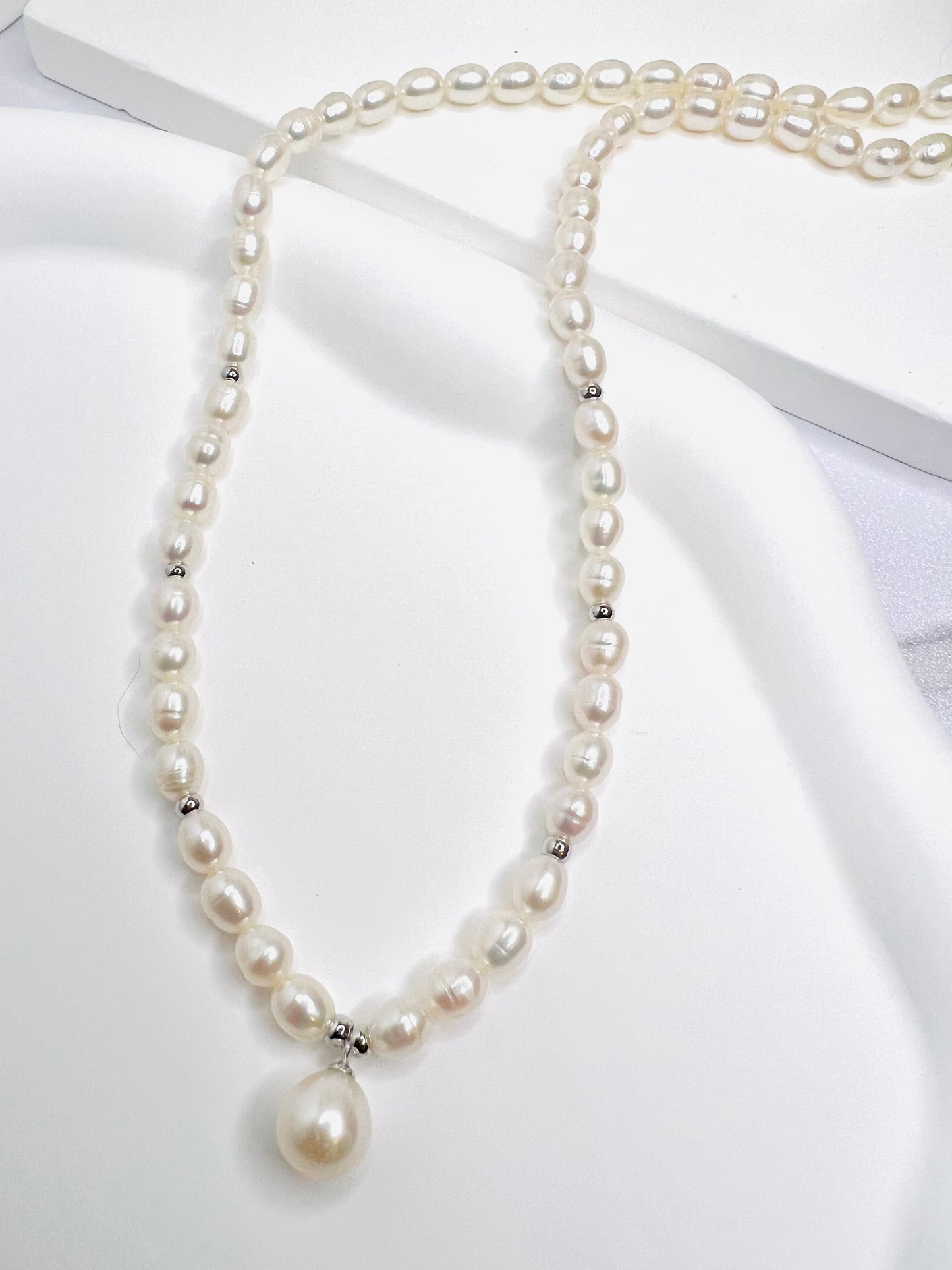 5-6mm WHITE FRESHWATER PEARL NECKLACE