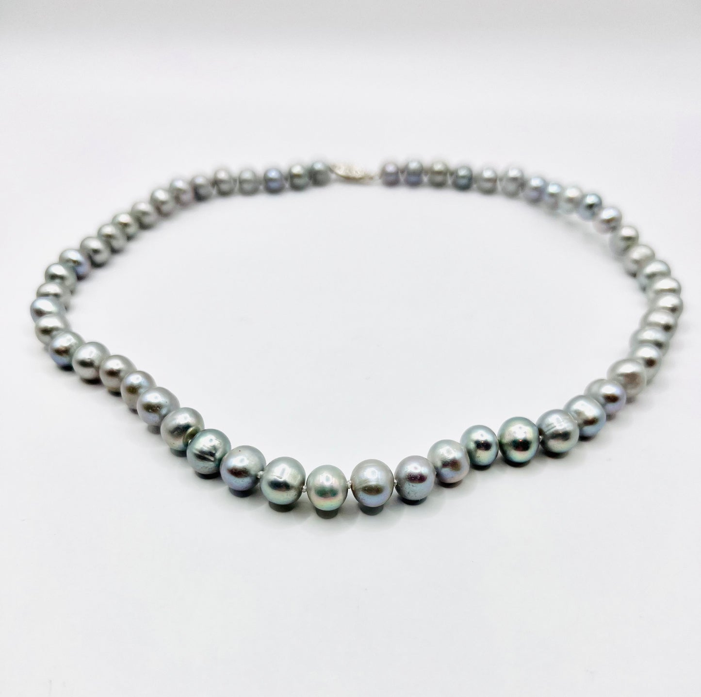 7.5-8mm GREY PEARL NECKLACE