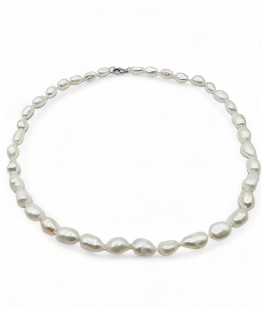 8-9mm ISLA WHITE FRESHWATER PEARL NECKLACE