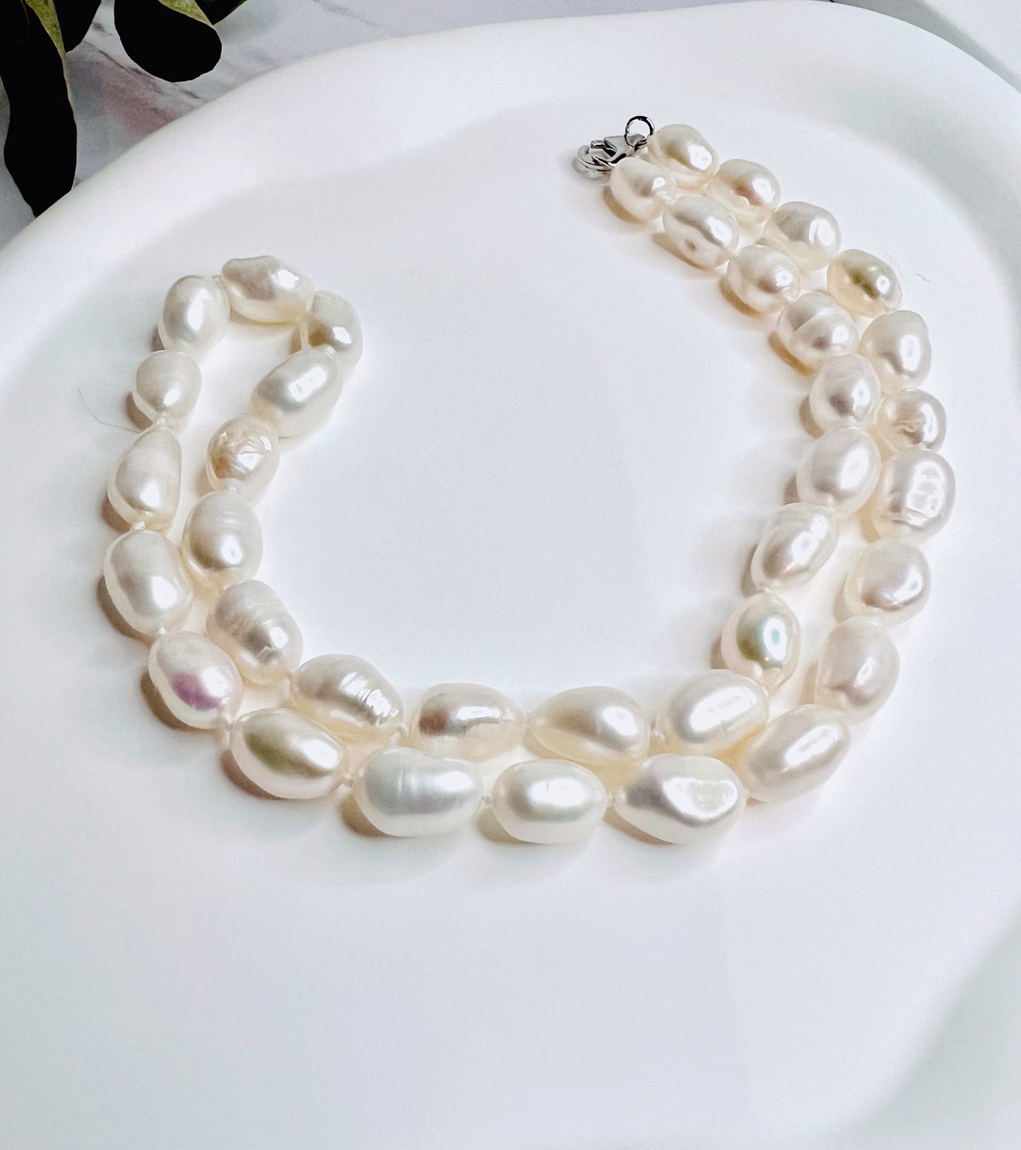 8-9mm ISLA WHITE FRESHWATER PEARL NECKLACE