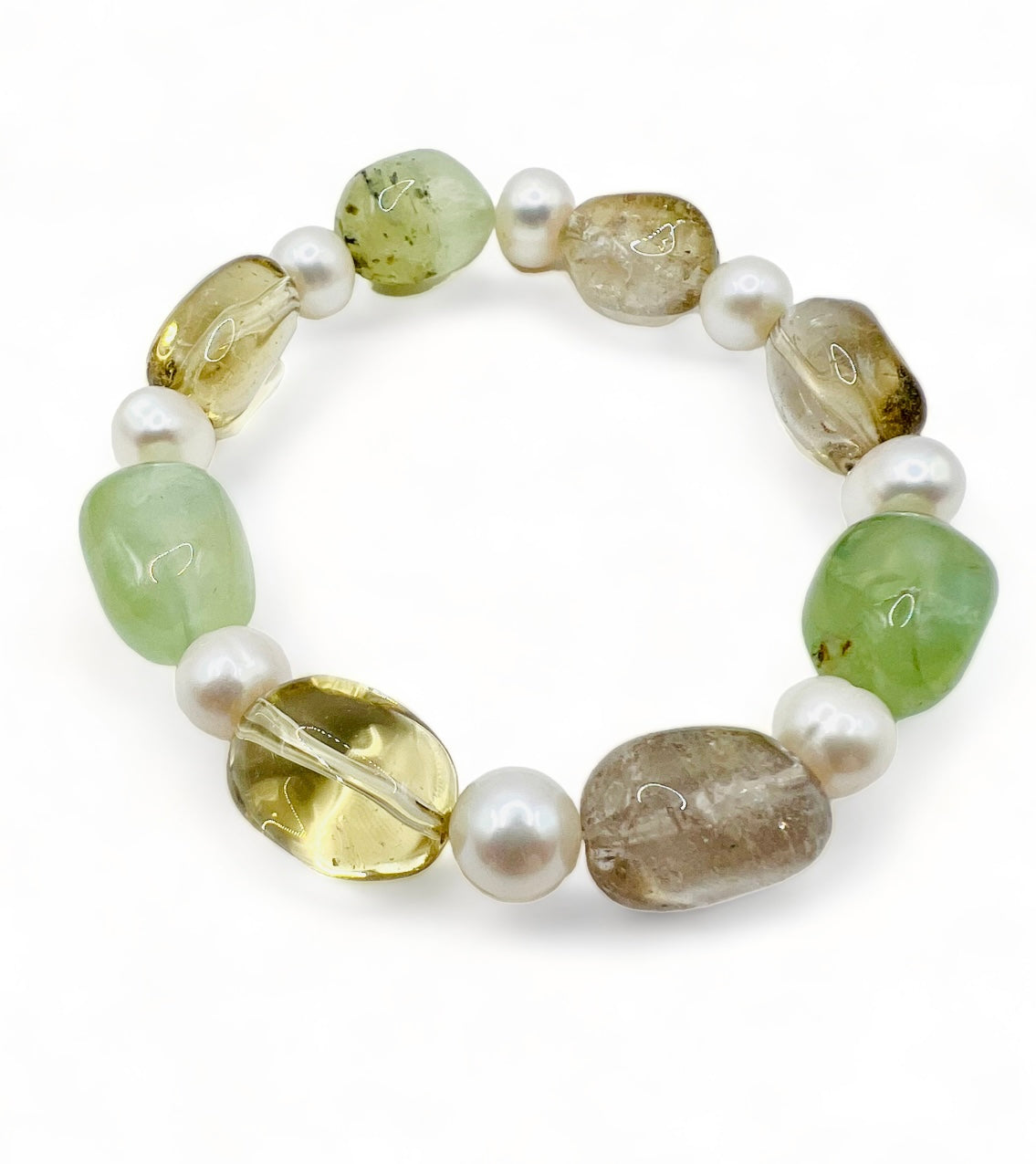 MULT STONE WITH 7-8mm FRESHWATER PEARL BRACELET