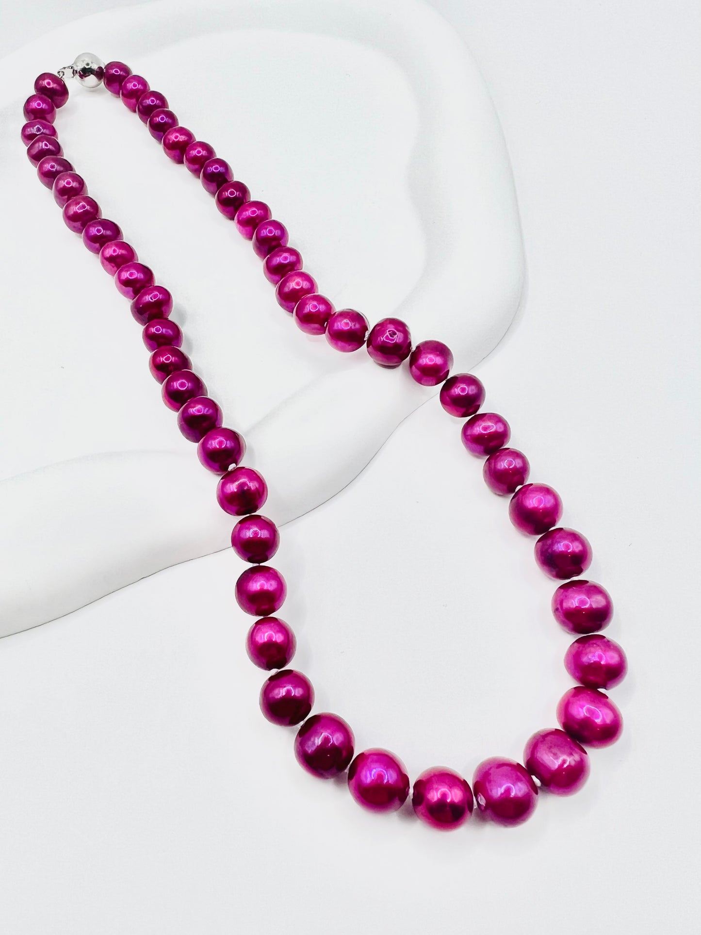 9-10 mm CRANBERRY PEARL NECKLACE