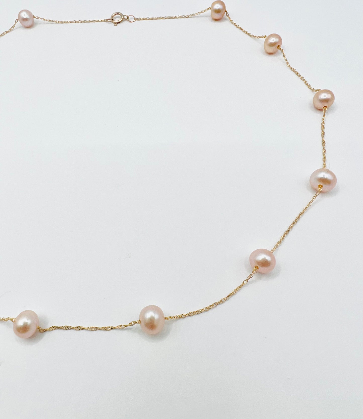 ANYA FRESHWATER PEARL NECKLACE- 10K GOLD