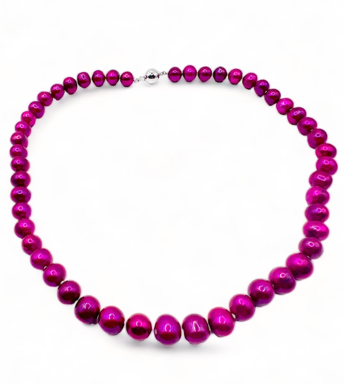 9-10 mm CRANBERRY PEARL NECKLACE