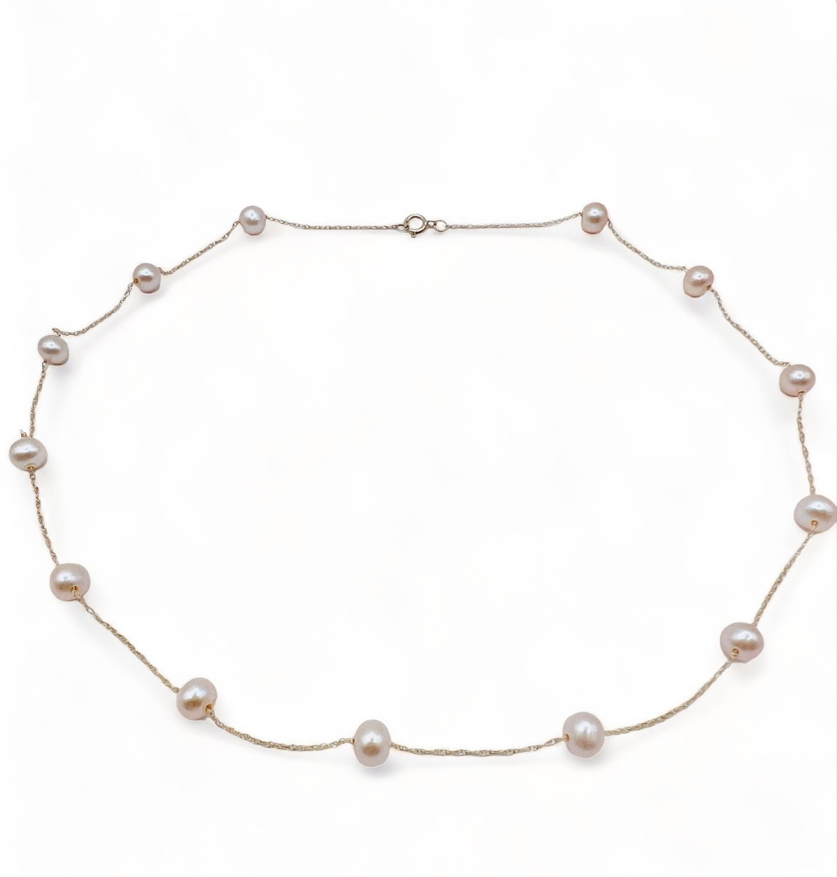 ANYA FRESHWATER PEARL NECKLACE- 10K GOLD