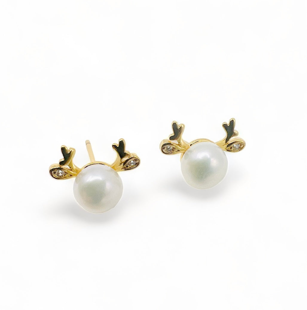 ALMA 6.5-7mm FRESHWATER PEARL EARRINGS