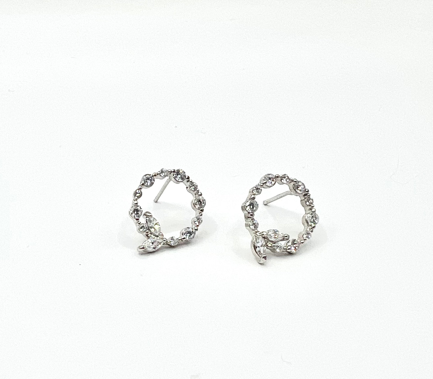 Gianna Cubic Zirconia Earrings  - Silver