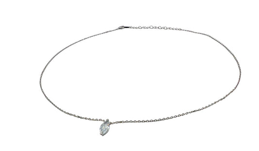 Hadley Marquise Necklace - Silver