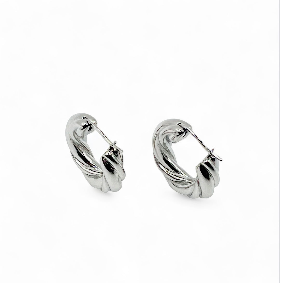 Ellie Hoop Earrings - Silver