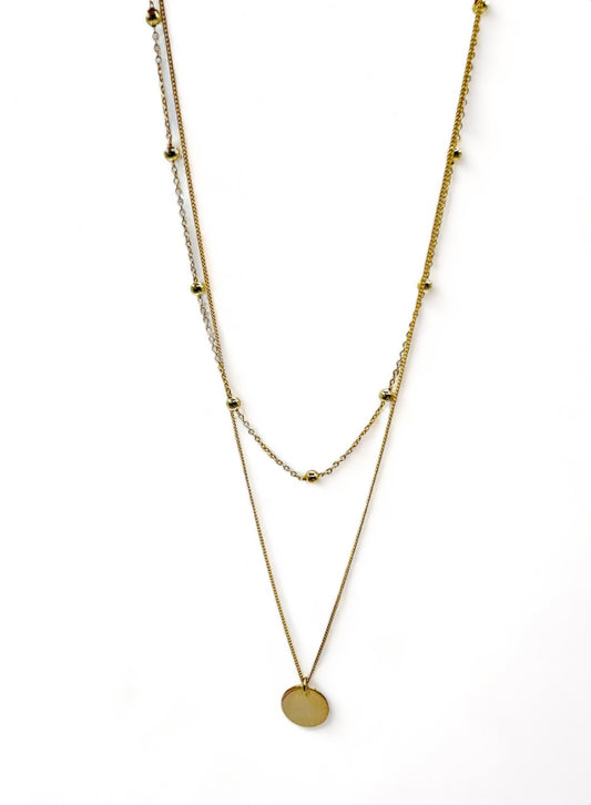 Arlet Dot LayerNecklace - Gold