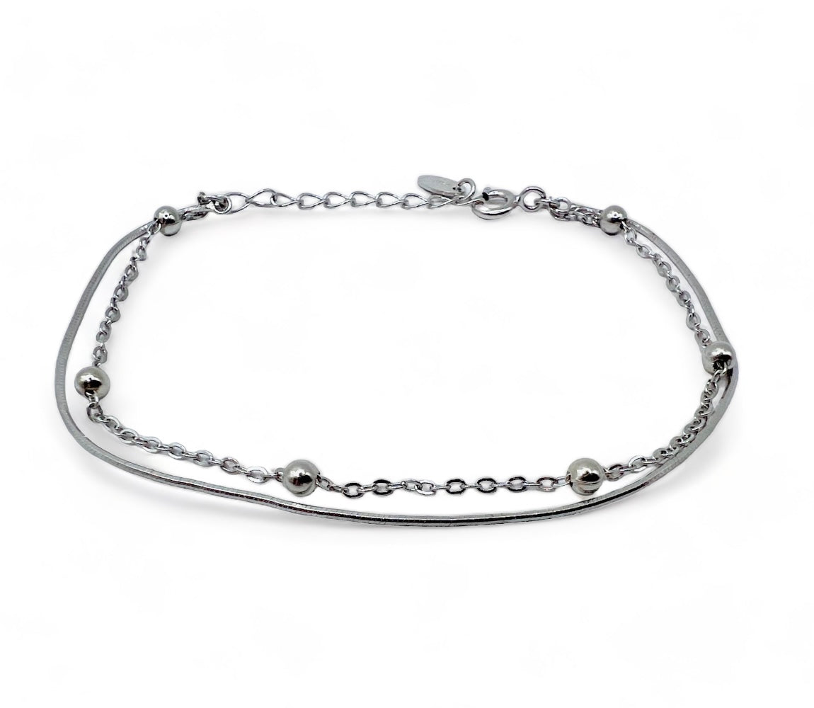 Molly Anklet - Silver