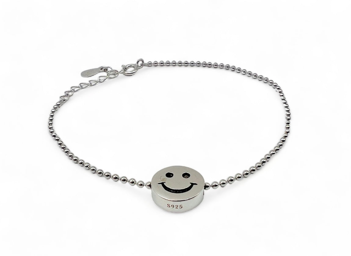 Aspen Smile Dot Bracelet - Silver