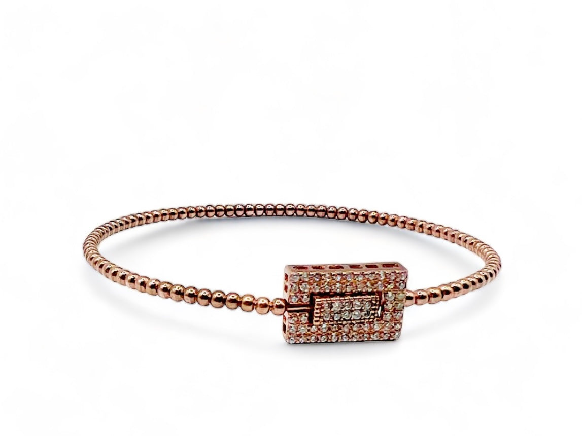 Reagan Bangle - Rose Gold