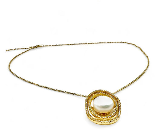 Giselle Pearl Necklace - Gold