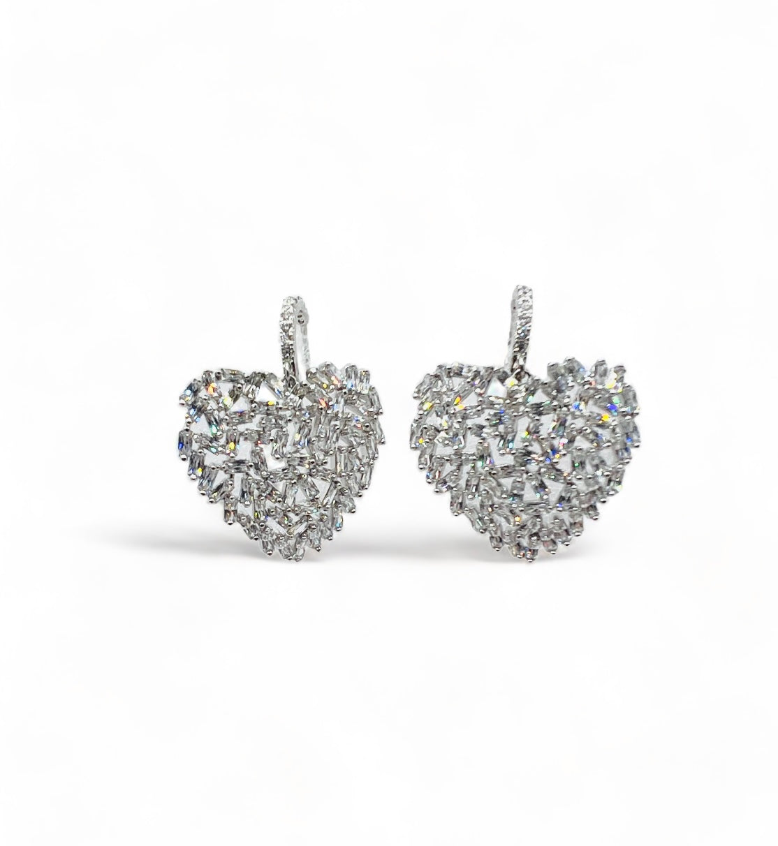 Genesis Heart Cubic Zirconia Earrings