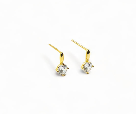 Luna Drop Earrings -Gold