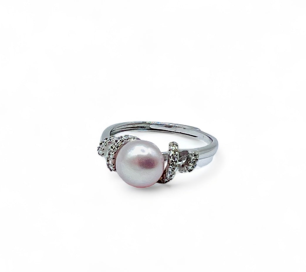 MALLORY PEARL RING - PINK